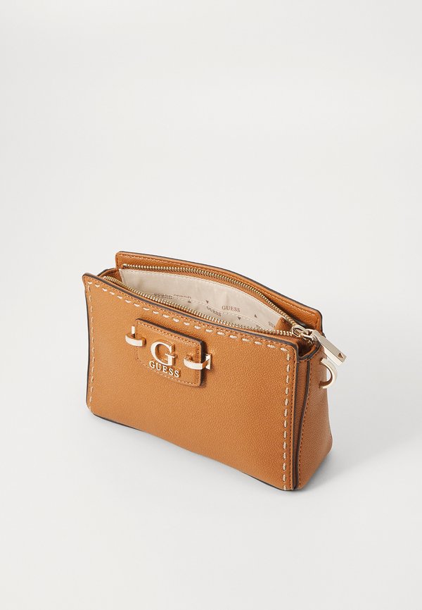 NASTRA MINI TOP ZIP - Cross body bag - caramel2