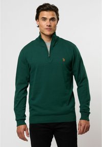 U.S. Polo Assn. BRISON HALF ZIP - Džemperis - rain forest