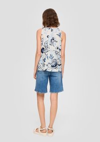 s.Oliver Blouse - weiß blau
