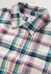 REGULAR FIT - LONG SLEEVE  - Bluza z gumbi - pink green check