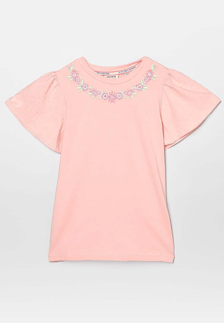 Scotch & Soda T-shirt print donkerroze Scotch & Soda T-shirt print donkerroze