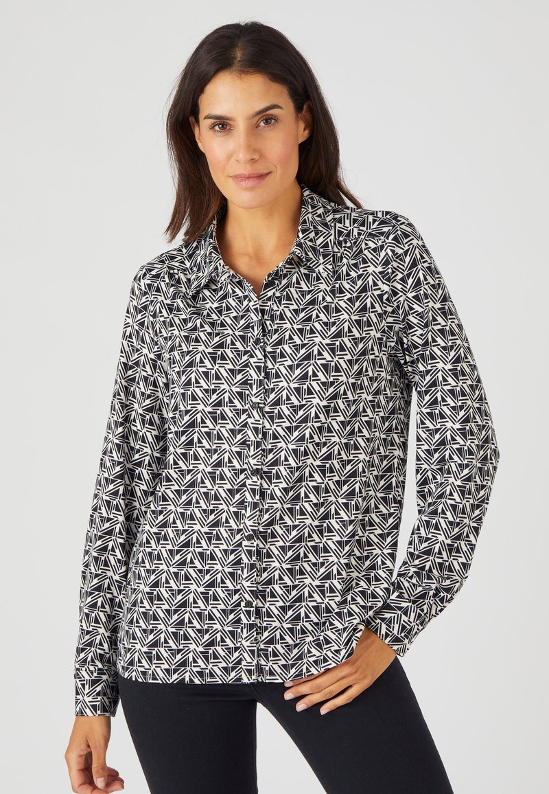 Damart CHAUDE - Camicia - noir graphique