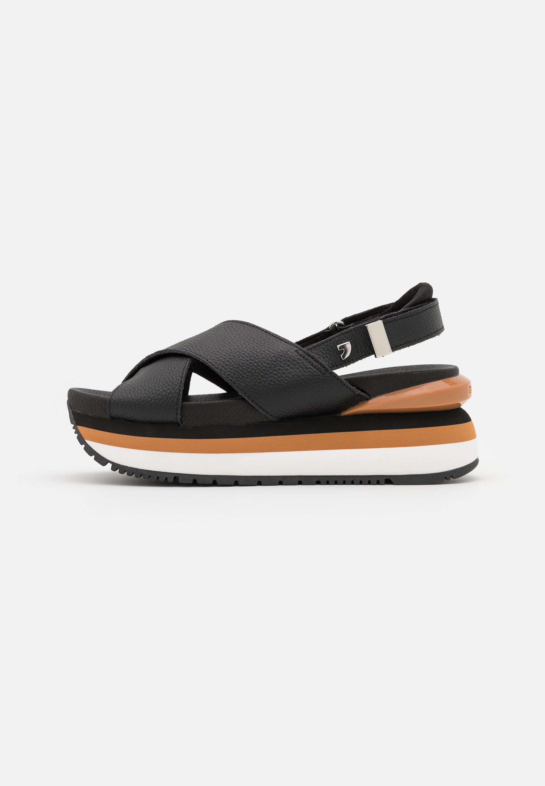 Gioseppo Sandalias con plataforma - black/negro - Zalando.es