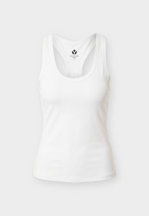Even&Odd active, V-NECK TANK TOP WITH RACER BACK - Top - white