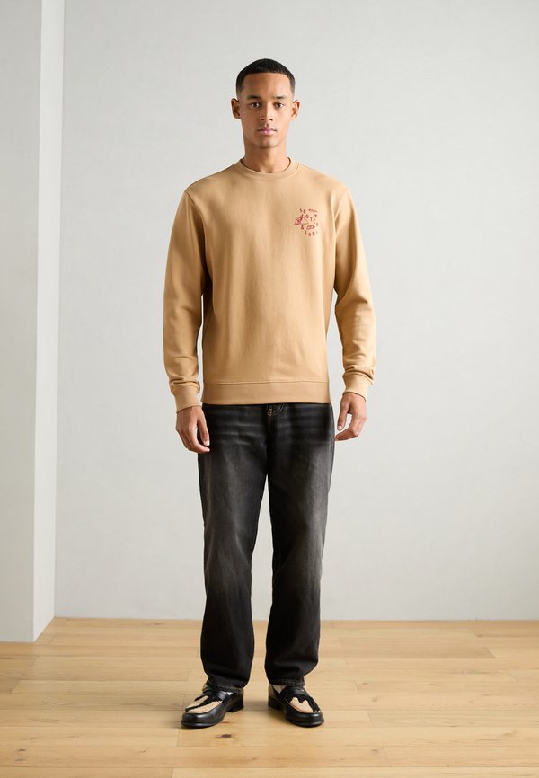 REGULAR FIT LEFT CHEST LOGO - Sweatshirt - soft camel2