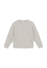 Minymo LONG SLEEVES  - Stickad tröja - smoke gray