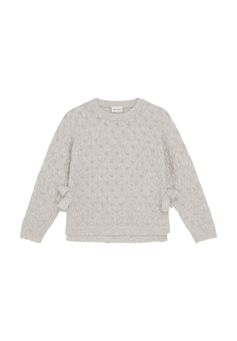 Minymo LONG SLEEVES  - Stickad tröja - smoke gray