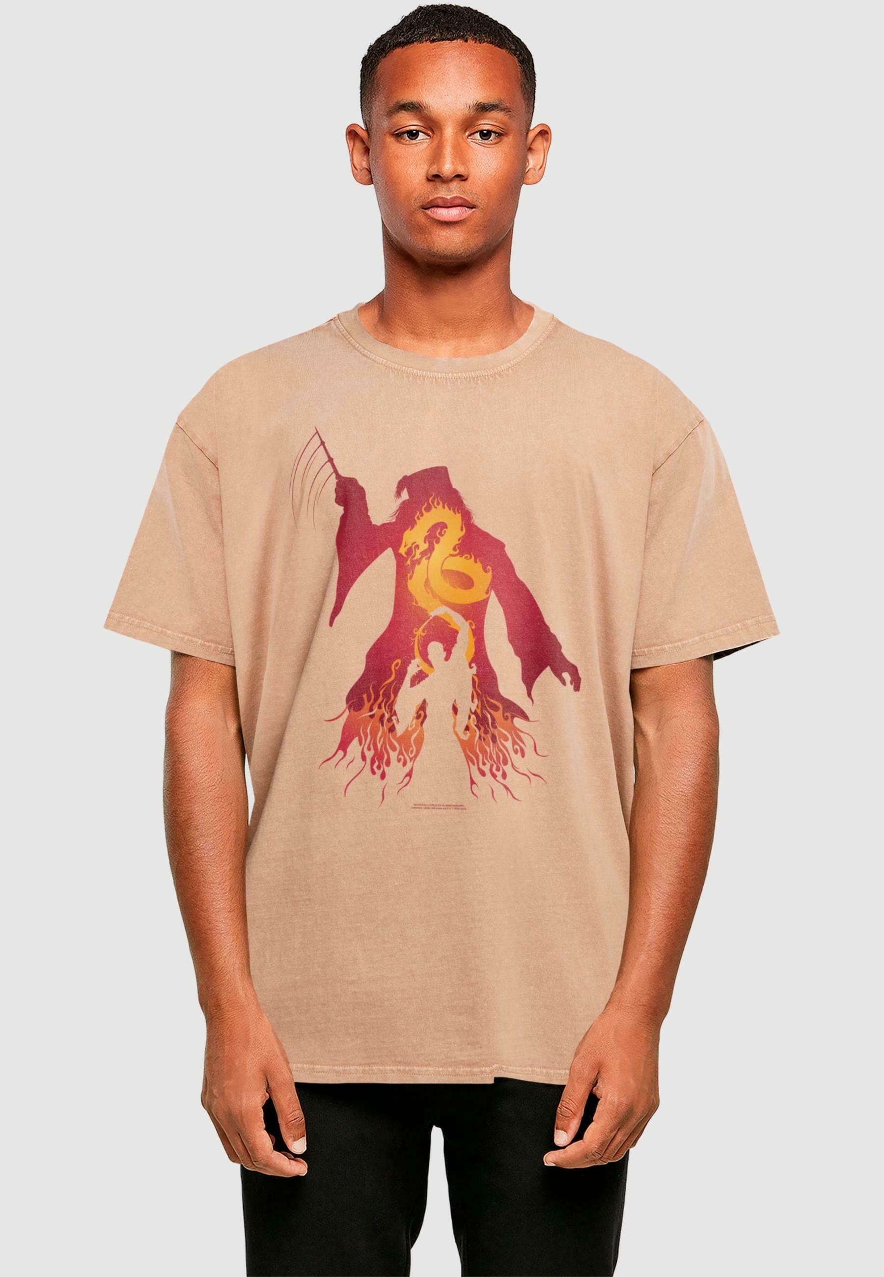 ABSOLUTE CULT HARRY POTTER - DUMBLEDORE SILHOUETTE ACID WASHED TEE 