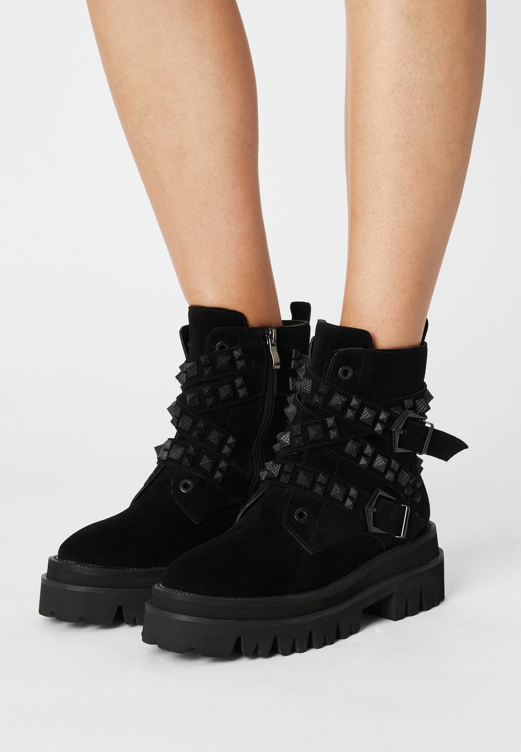 Alma en Pena Platform ankle boots - crosta black/black - Zalando.de