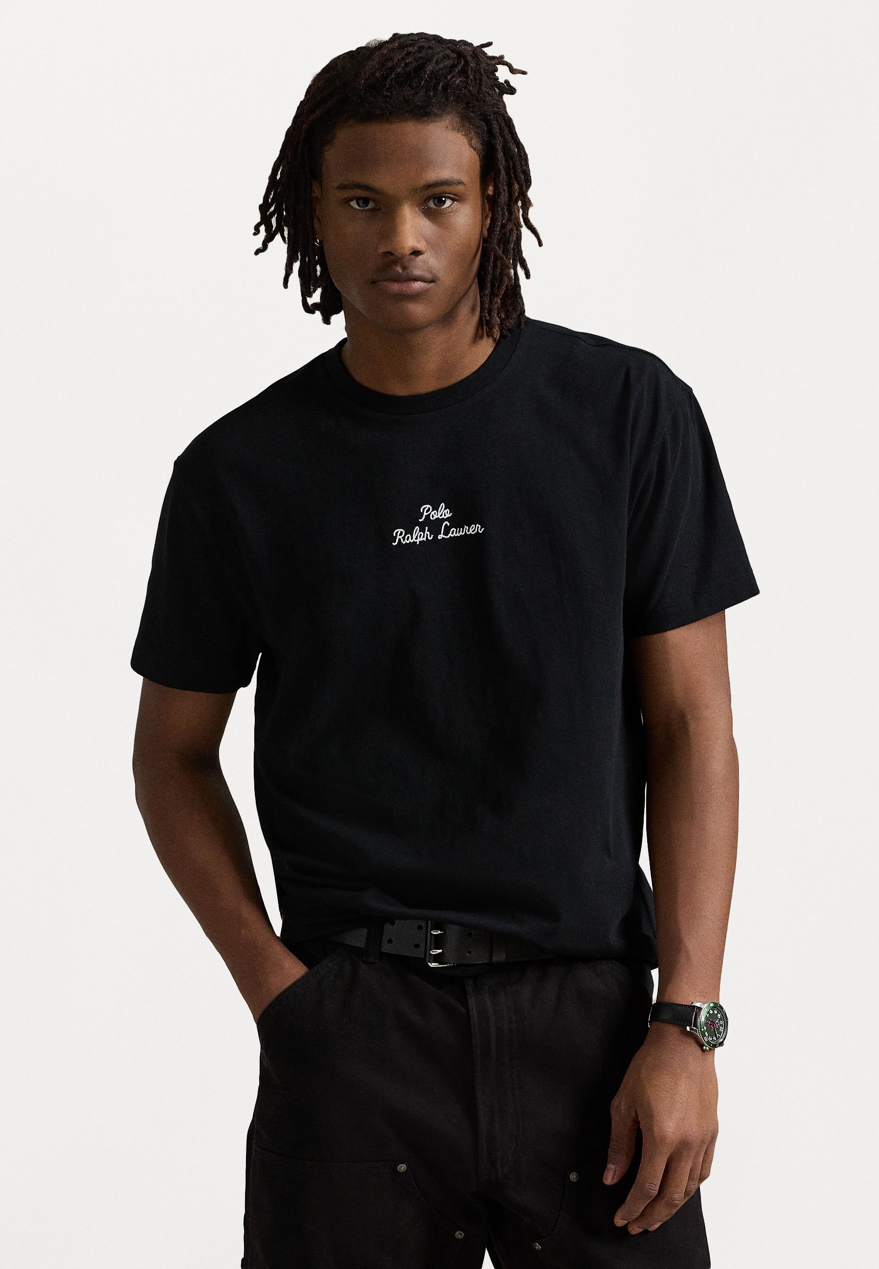 Polo Ralph Lauren 黒 Tシャツ Polo Ralph Lauren SHORT SLEEVE UNISEX - Print T-shirt - black