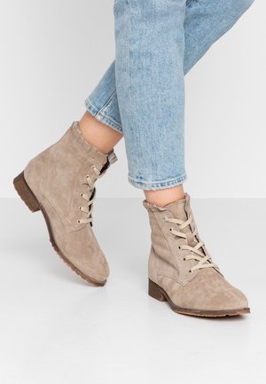 Schnürstiefelette - taupe
