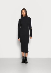 G-STAR SLIM HIDDEN PKT DRESS - Vestido de malha - dk black
