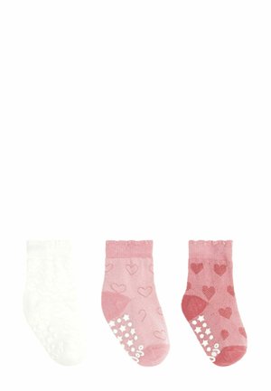 3-PACK HEART - REGULAR FIT - Strømper - pink