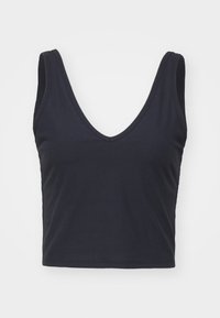 STUDIO RIB DOUBLE BRAMI - Medium support sports bra - true black