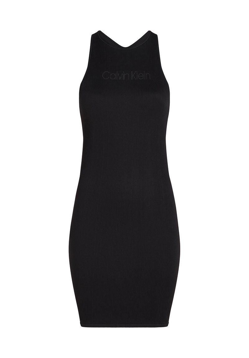 Calvin Klein Performance SEAMLESS RACERBACK - Sports dress - black  beauty/black - Zalando