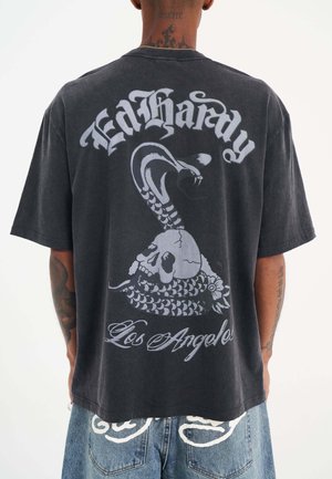 T-shirt imprimé - charcoal