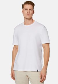 Boggi Milano - T-shirt basic - white Miniatuurafbeelding 1