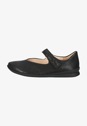 Ankle strap ballet pumps - schwarz