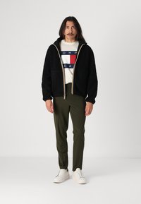 K-Way REVERSIBLE JACK POLAR DOUBLE UNISEX - Fleecejakke - black