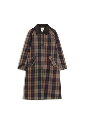 Bershka, LONG SLEEVE PRINT T-SHIRT - Robe chemise - dark brown