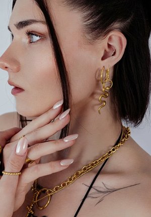 Wildcat, BIG SNAKE HOOPS - Ohrringe - Gold