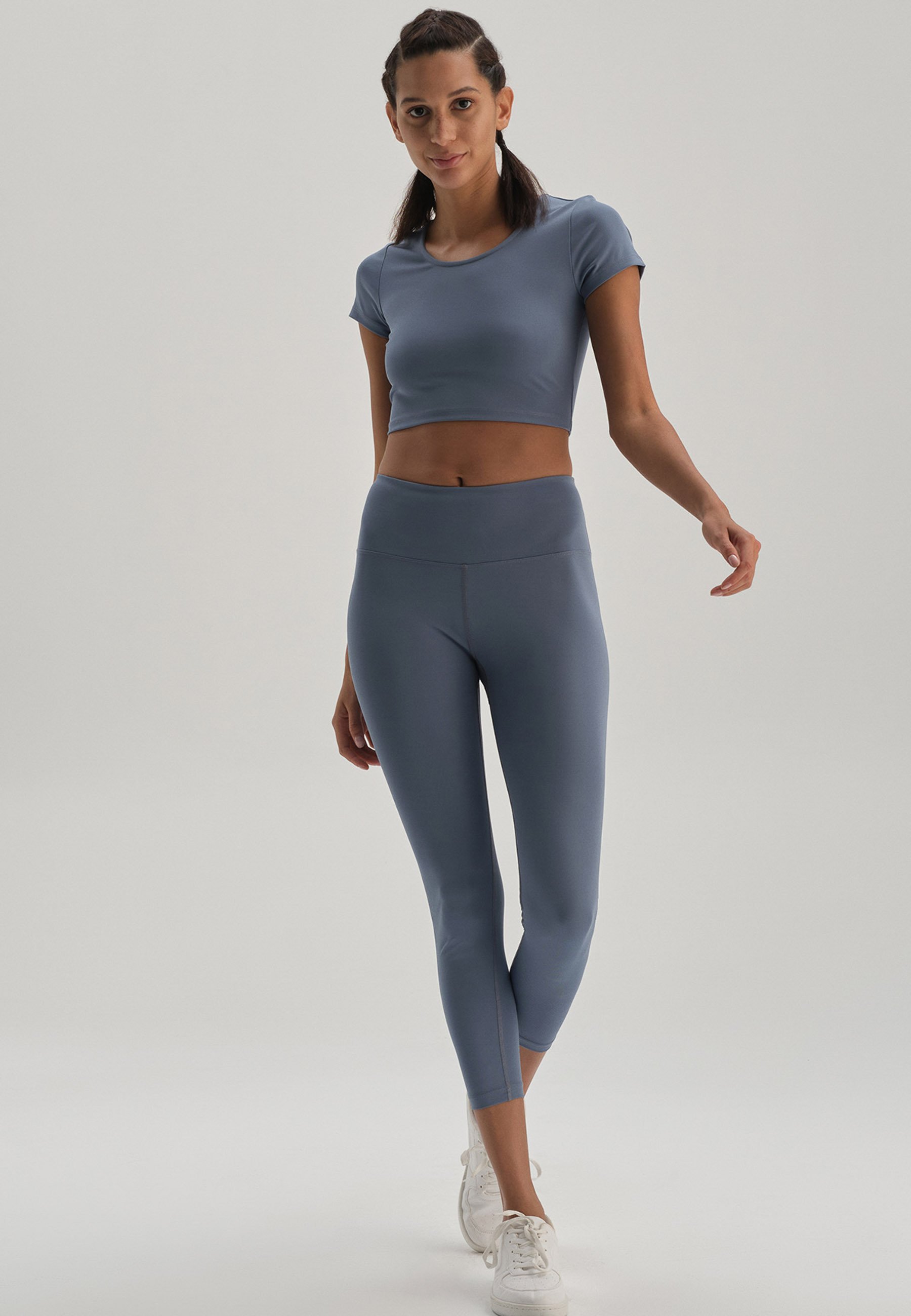 Dagi Damen Brazilian Unterwäsche – Blau, Gestrickt, Mit Spitze, Regular Waist, Aus Der Retro Lotus Kollektion