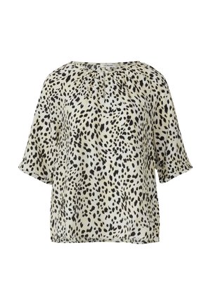 s.Oliver, STRUKTURIERTE MIT RAFFUNG - Blouse - creme