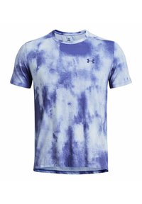 Under Armour LAUF LASER WASH - T-shirt con stampa - celeste starligh