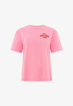 Zwillingsherz, T-SHIRT FEEL GOOD CLUB - T-Shirt print - pink