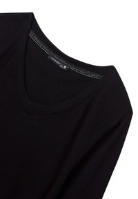 Terranova A CON SCOLLO  - Maglietta a manica lunga - nero