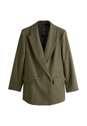 REGULAR FIT - CROSSHATCH - Halflange jas - khaki green