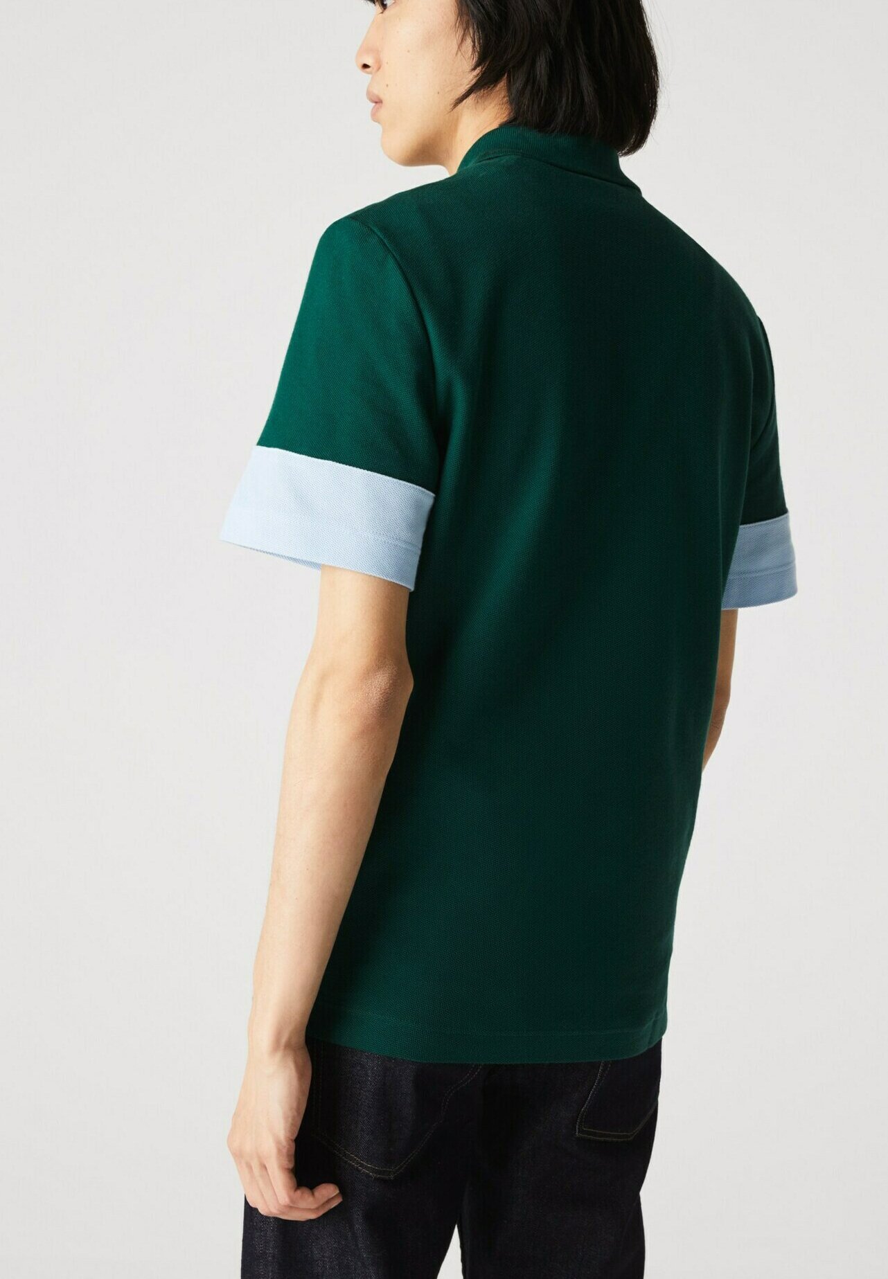Lacoste HEREN KORTE MOUW - Poloshirt - vert / beige / bleu / bleu  clair/groen - Zalando.nl