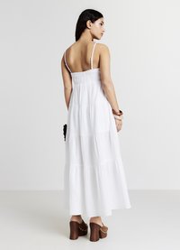 Calliope LUNGO GARZATO BALZA - Vestito lungo - bianco ottico