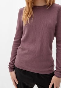 QS Stickad tröja - purple