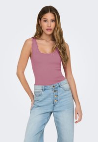JDY JDYNANNA SCALLOP EDGE - Top - rosa