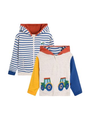 REGULAR FIT - APPLIQUÉ REVERSIBLE - Sudadera con cremallera - natural tractor