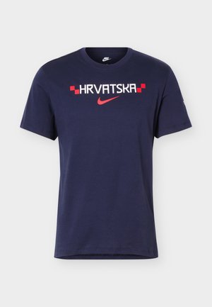 Nike Performance, CROATIA MEN GRAPHIC TEE - Ένδυση εθνικής ομάδας - obsidian/white/university red