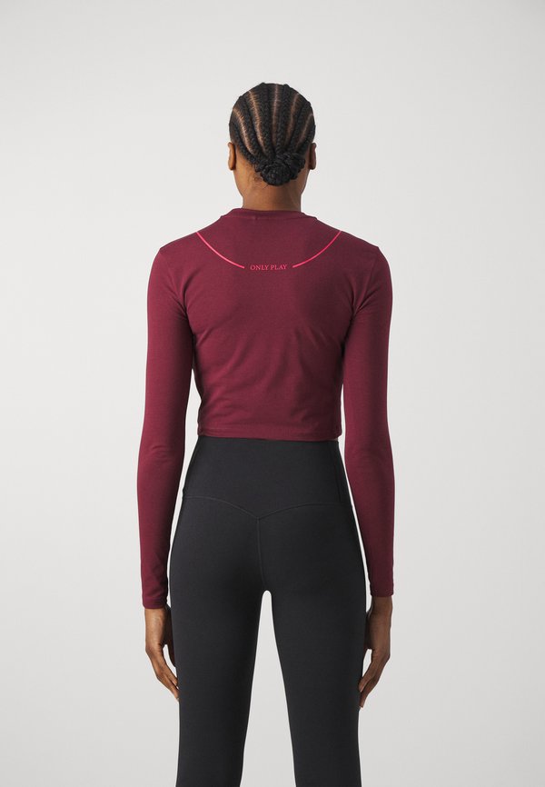 ONPBATTI LIFE SHORT - Long sleeved top - windsor wine2