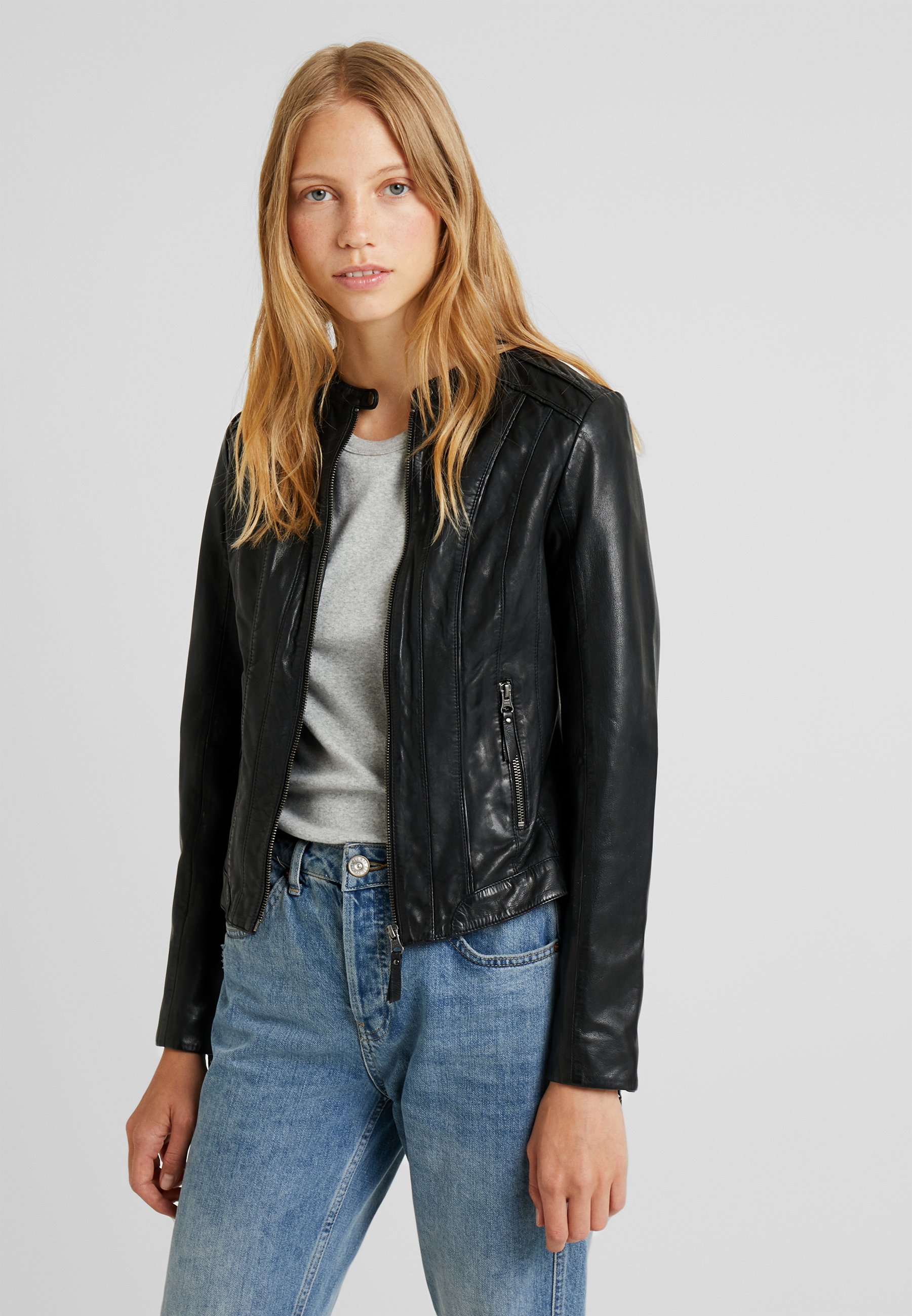 naf naf leather jacket