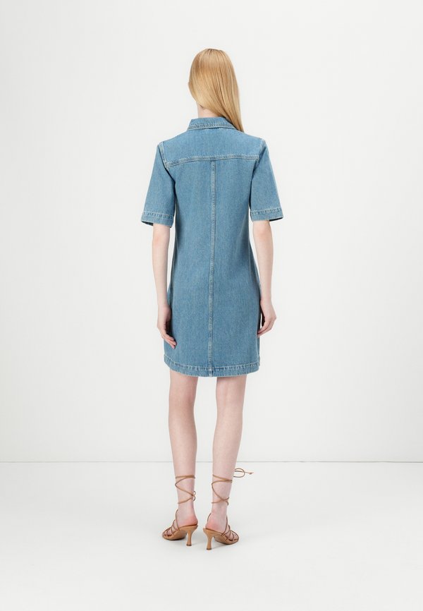 ONLTHALIA FITTED DRESS - Denim dress2