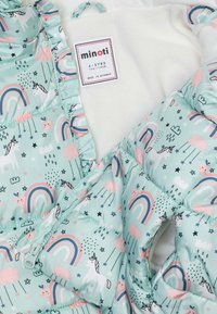 MINOTI HOODED PUFFER GILET - Strukirani kaput - aqua