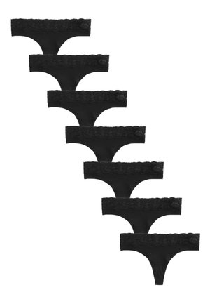 7 PACK - String - black