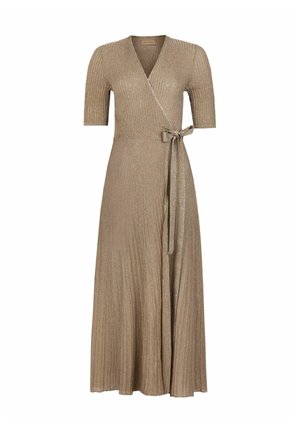 Falconeri, PLEATED WRAPAROUND - Strickkleid - brown