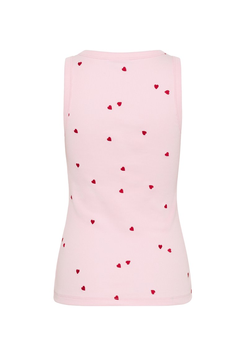 Saint Tropez ZISTESZ TANK - Top - tender touch red hearts/light