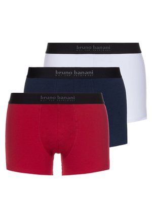 Bruno Banani 3 PACK - Kurze Boxershorts - rot/blau/weiß