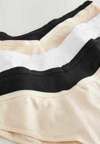 Next EXTRA HIGH LEG FIT - RICH KNICKERS 5 PACK - Īsās apakšbikses - black white nude