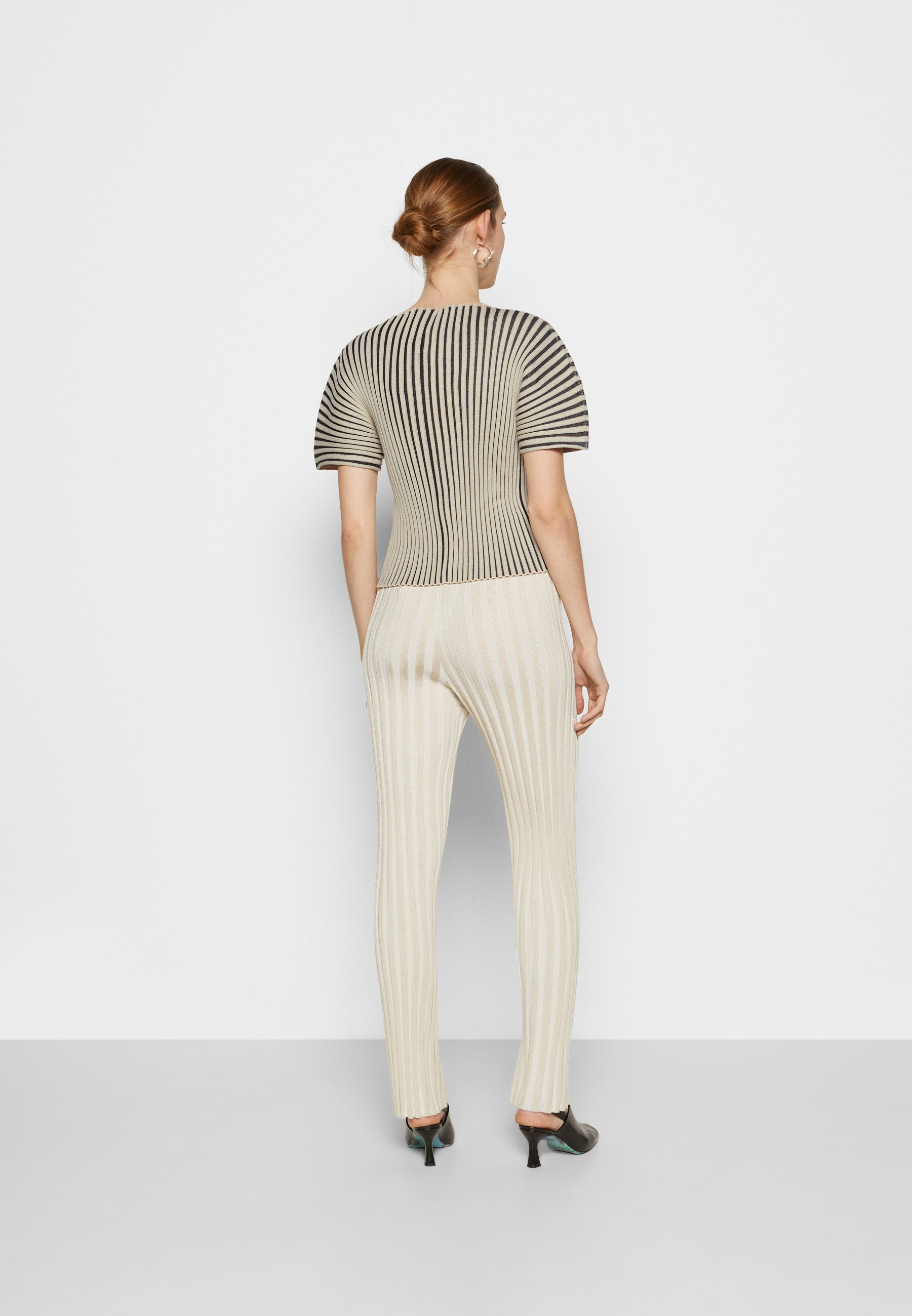 Tory Burch SHORT SLEEVE SWEATER - Print 