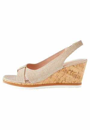 REGULAR WIDE FIT - Plateausandalette - shimmer