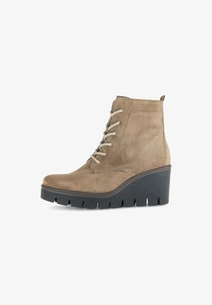 Gabor, Bottines compensées - brown