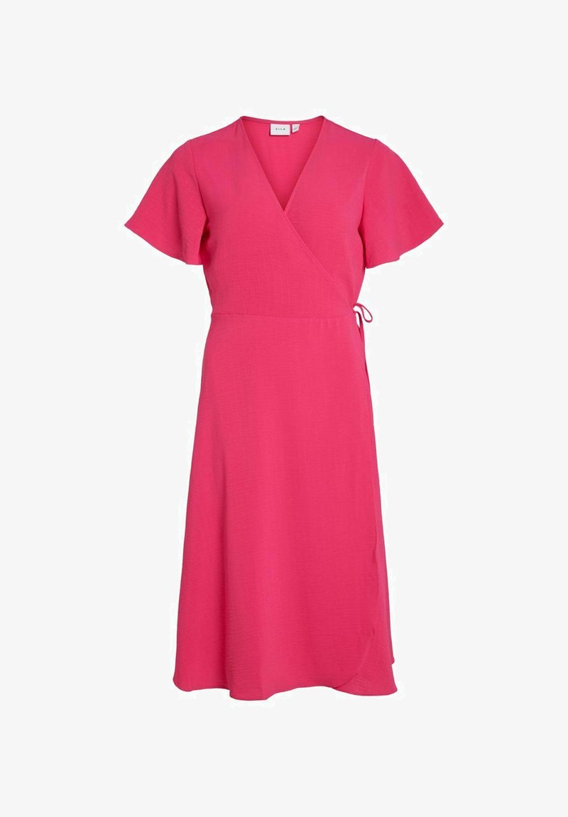VILA VILOVIE WRAP DRESS - Kasdienė suknelė - pink yarrow